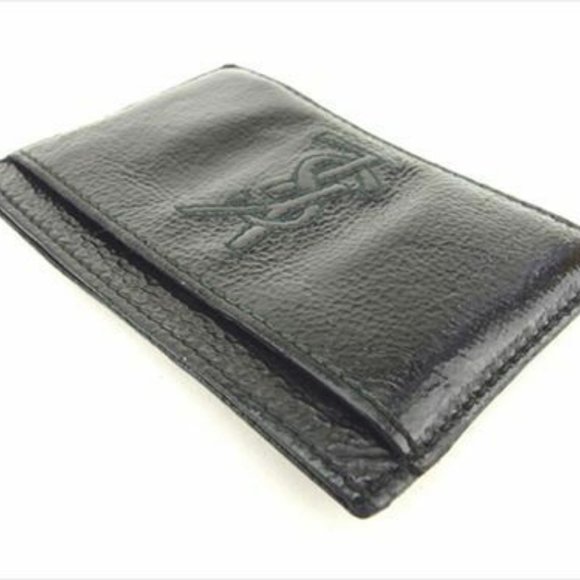 Authentic Saint Laurent Card Case Black Patent leather Woman - Picture 5 of 7